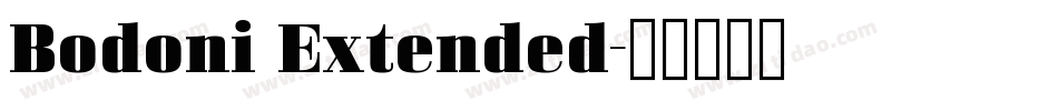 Bodoni Extended字体转换 Bodoni Extended字体转换